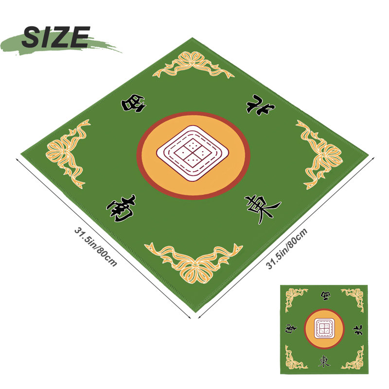 Tapis de table anti-dérapant 31,5 * 31,5 po, Vert