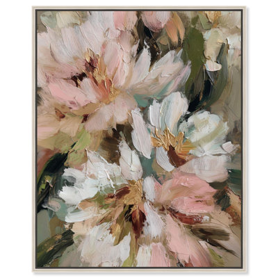 «Pink Spring Farmhouse», reproduction d'art sur toile par Art Remedy