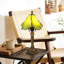 Lampe de table florale 14 "de style Tiffany (ampoule incluse)