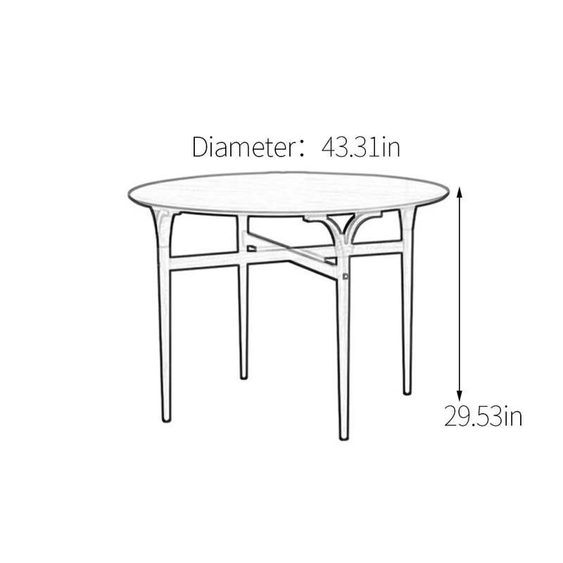 Sturla, H 29,53 po x L 43,31 po x l 43,31 po, Bois robuste