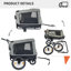 Remorque porte-vélo pliable pour l'extérieur