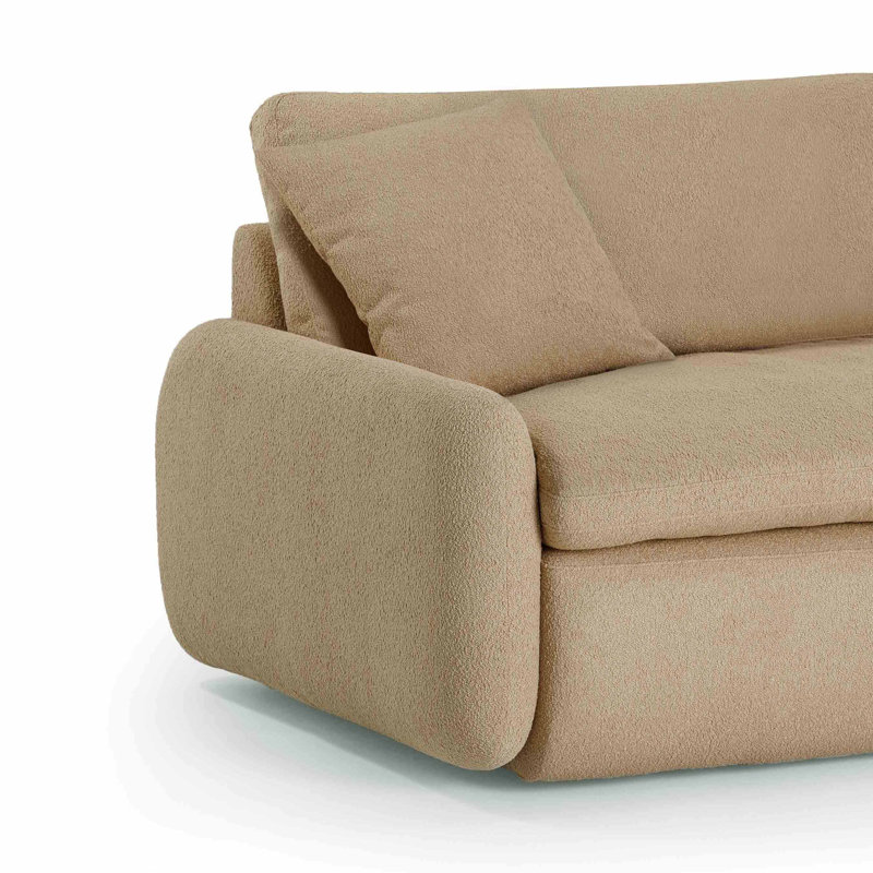 Méridienne Rachelle, Mélange de polyester brun clair