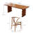 Solid wood dining table set-98912523