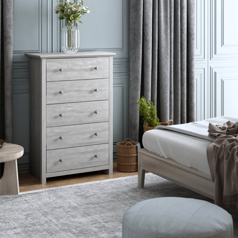 grey 5 drawer dresser IDEALHOUSE for Bedroom, Tall Dresser with Deep Drawers & Metal Knobs, Modern Wooden Chests of Drawers for Entryway, Hallway : Home & Kitchen Light Gray. Techni Home Gray 5 Drawer
