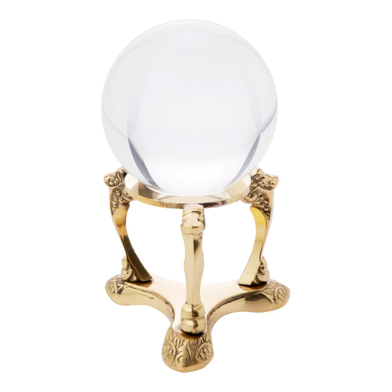Porte-œuf en laiton House of Hampton®, patte de défilement, 1,5 po de diamètre