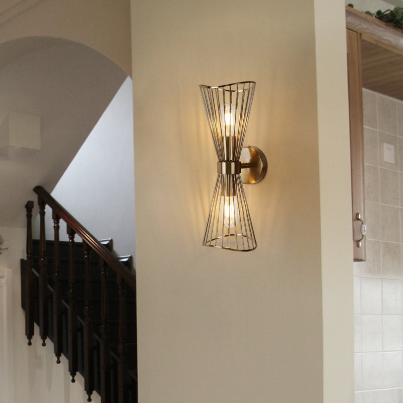 2-light Wall Sconces 16 Inch Modern Wall Sconce Hallway Lights Bathroom Light Fixtures, Gold