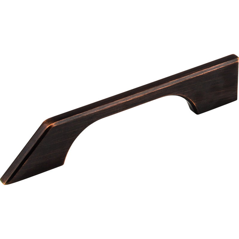 Tapered Bar pull, Flat Black, 5" Center to Center