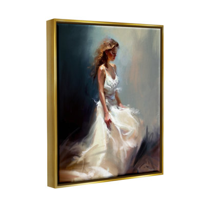 «White Evening Gown Fashion Girl» par Ziwei Li, impression