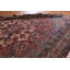 Tapis rouge en laine noué à la main de conception unique 1900S 10 pi 11 po x 16 pi 3 po