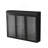 3 D Cabinet Oor Arched Wall Mounted Glass S For Kitchen, Living Room And Bathroom(Black)-927602815