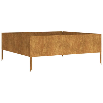 vidaXL Garden Raised Bed Rusty Corten Steel Large Durable