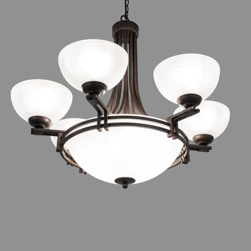 Lustree empire ombré 9 lumières Joye, Marron foncé