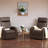 Set Of 2 Adjustable Leather Recliner Chairs-1235738246