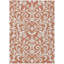 Tapis intérieur / extérieur en polyester tissé à la machine à motif floral brun mâle Malé-95998977