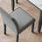 Borea 4 - Person Wooden-Frame Upholstered Dining Set with Square Faux-Marble Pattern top table