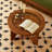 Brown Solid Wood Tempered Glass Round Coffee Table