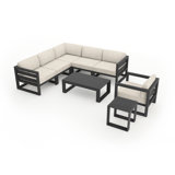 Avion 8 Piece Sectional Seating Group with Sunbrella Cushions