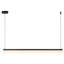 Nio 45-in Black dimmable LED Linear Pendant-153406741