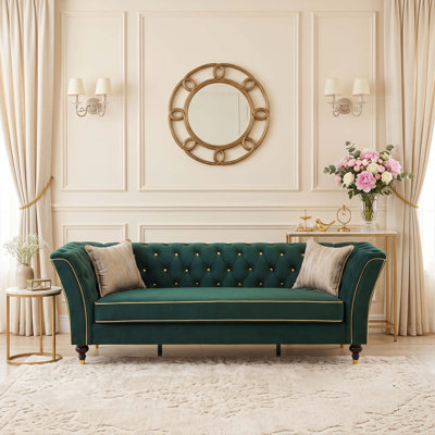 Upholstered 89.5 " Fabric Sofa