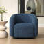  Fauteuil demi-tonneau pivotant bleu Junie