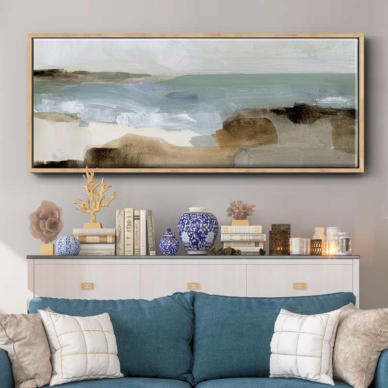 «Ocean Sigh III», toile encadrée, Naturel, H 8 po x l 20 po x P 1,5 po