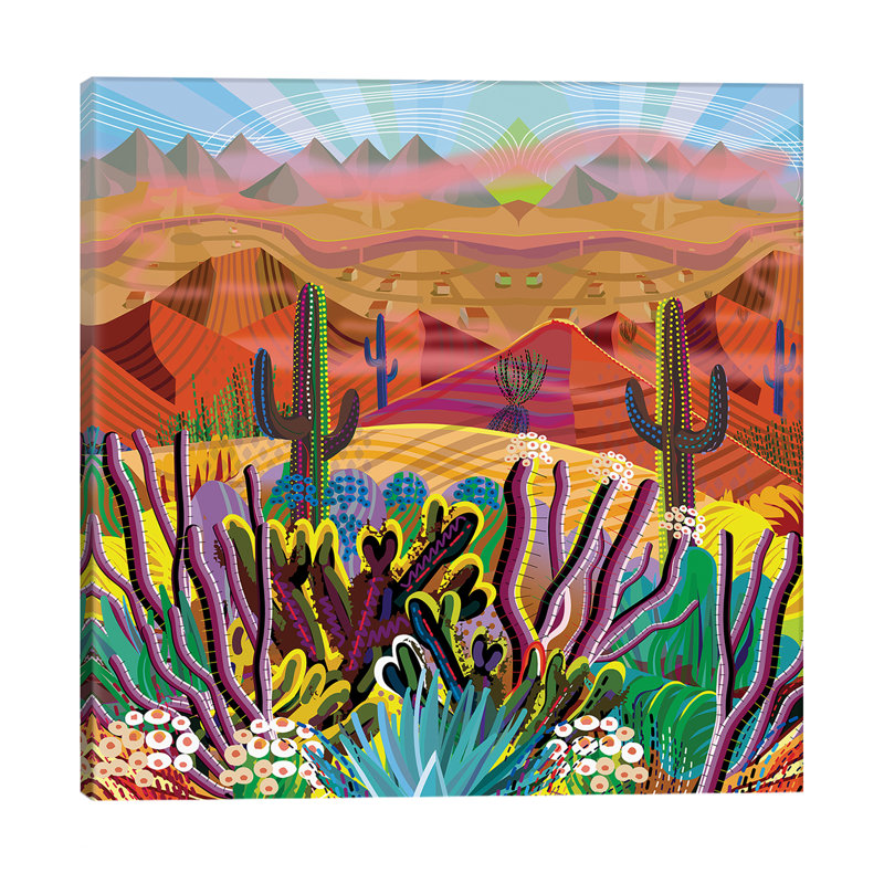 Reaching The Mountain Top - Wrapped Canvas Print, 93.98 cm H x 93.98 cm W x 3.175 cm D