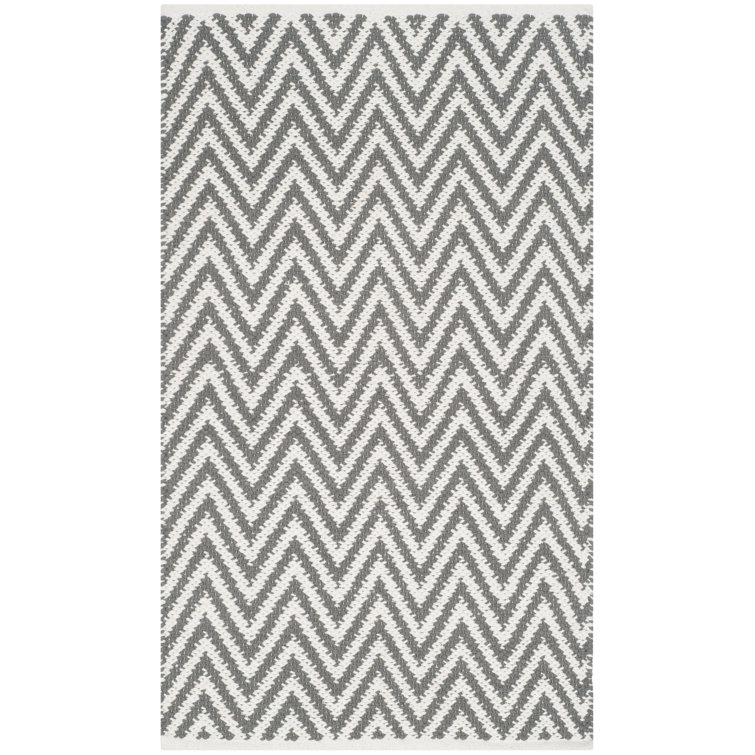 Alpo Hand Woven Cotton Chevron Rug