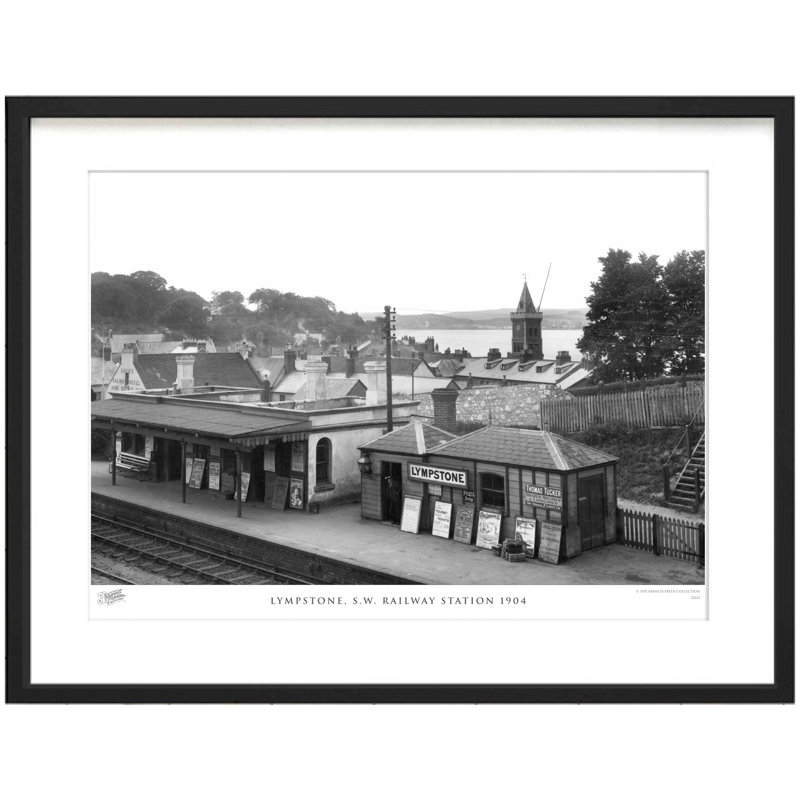 Lympstone, S.W. Railway Station 1904 by Francis Frith - Single Picture Frame Print, 40cm H x 50cm W x 2.3cm D