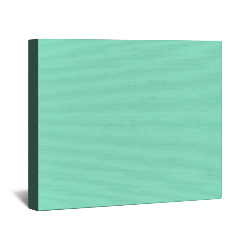 Solid Mint Background Canvas Gallery Wrap in Many Sizes, 16 x 16 inches