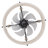 18" 7-Blade Rope Caged Ceiling Fan with Light Kit and Remote Control-1897598176