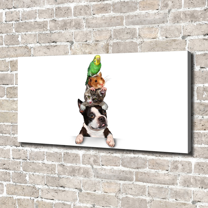 Group Of Animals - No Frame Print on Canvas