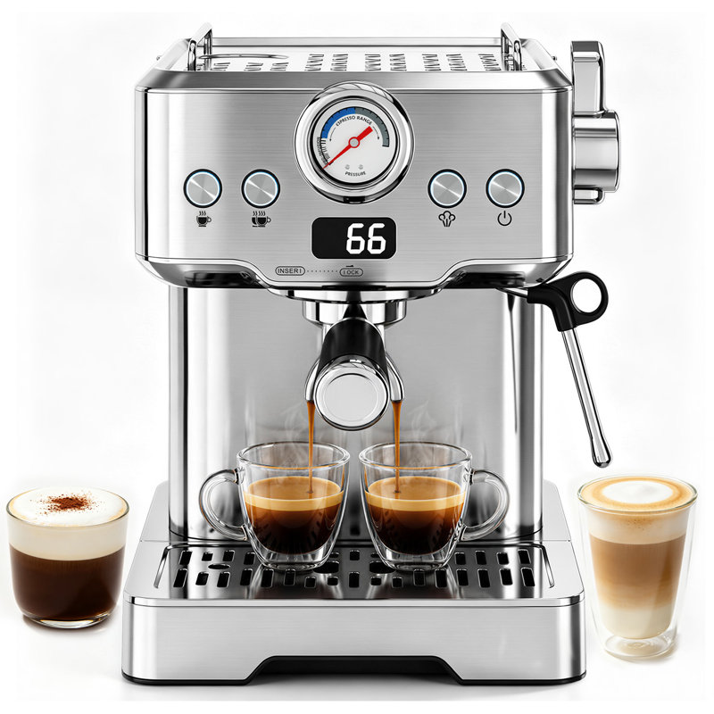 Machine à espresso avec buse à vapeur manuelle - affichage ACL