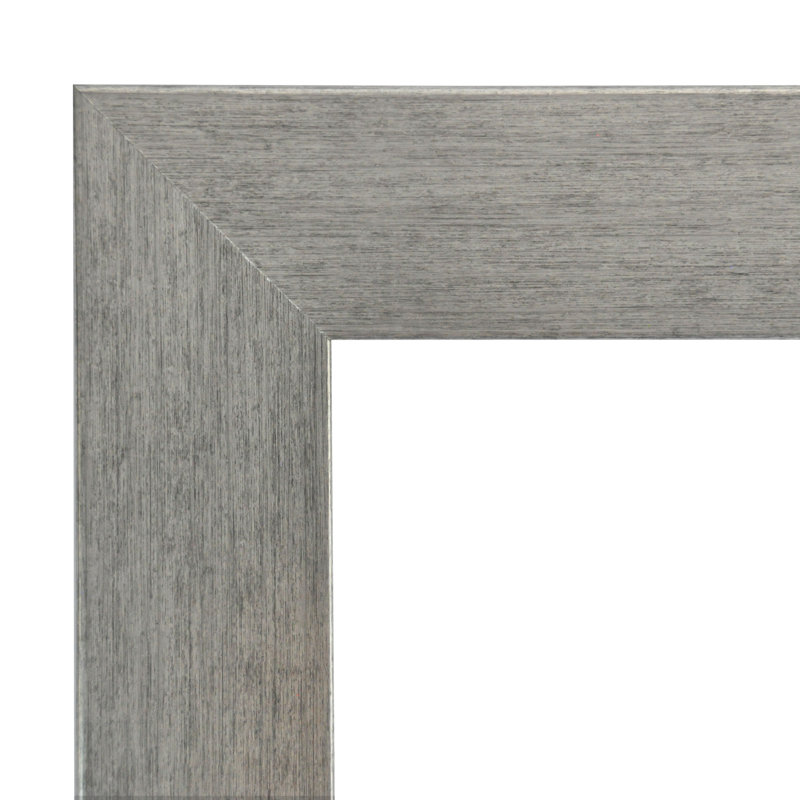 Miroir de salle de bain / meuble-lavabo Neace, H 31 po x l 48 po, Argent