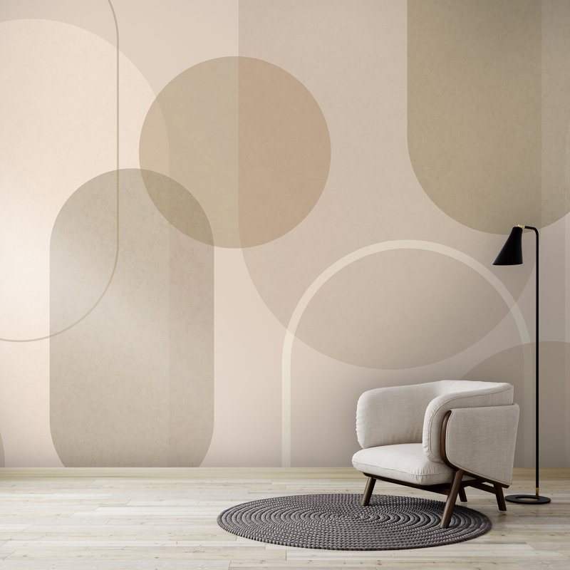Superfresco Easy Arched Geometric Muted Colours Print To Order Mural, Beige