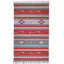 Tapis gris / rouge tissé à la main Clarkton-645812448