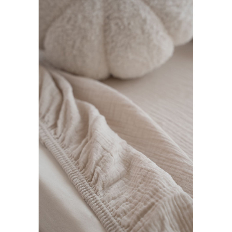 Baby Fitted Sheet, Beige