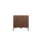 Pangea Home Fred TV Stand for TVs up to 65" - Modern Media Console in Walnut Wood with Storage for Living Room, Bedroom, or Office- Brown TV Stand-30898101