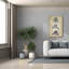 "Epic Graffiti" Vintage Flowers Blue "par Art Licensing Studio, art mural sur toile-109175493