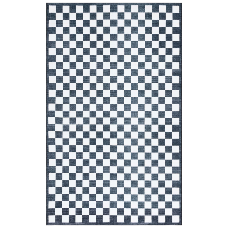 Tapis ivoire / noir Josalina Clara 936