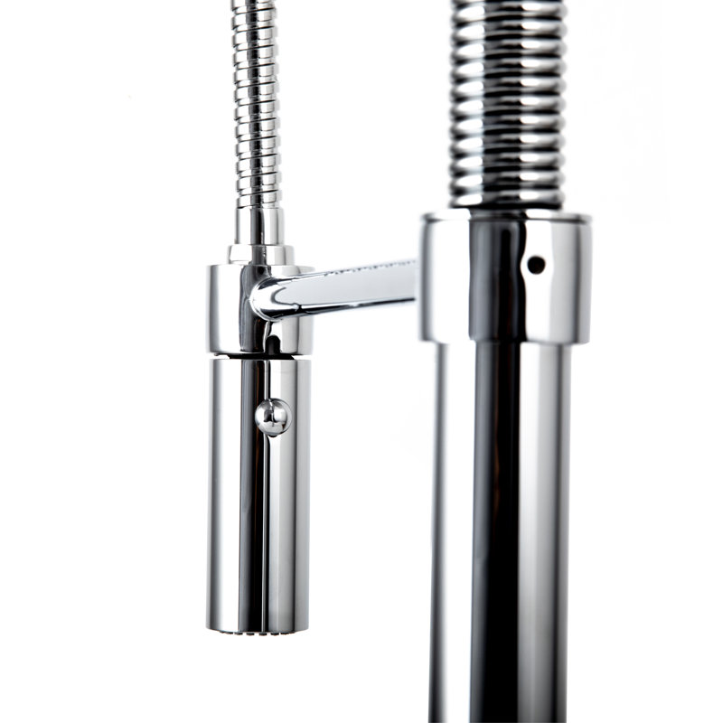 Sierra Pull Down Single Handle Kitchen Faucet with Side Spray and Accessories, Chrome