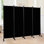 Room Divider Room Partition With Lockable Wheels,4 Panel (Th...
