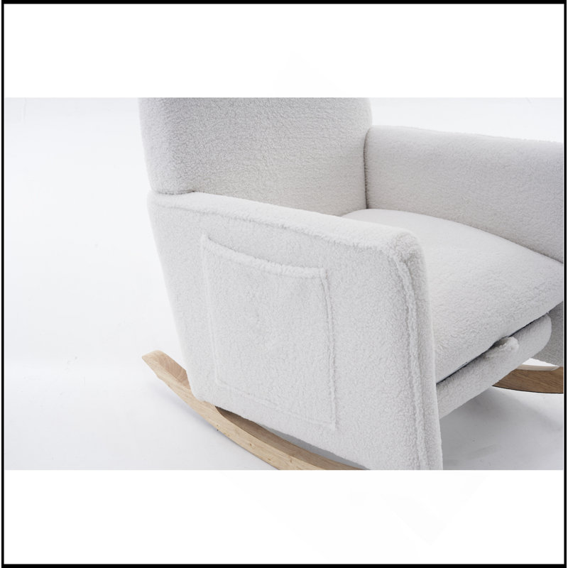 Chaise berçante Teddy, Ivoire ivoire