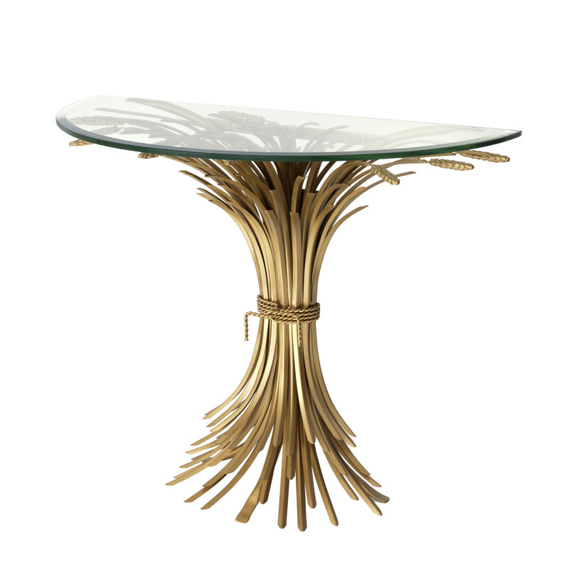 Bonheur 35'' W Glass Console Table
