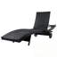 Ensemble de 2 chaises longues en osier de patio avec roulettes et table d'appoint-1923852580