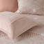 Ensemble d'édredon en coton jacquard rosé double / grand-117492976