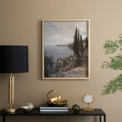 Reproduction encadrée vintage en bois massif CLxxxix