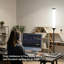 46cm Brushed Column Floor Lamp