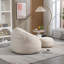 Fauteuil à billes rembourré avec repose-pieds-567656694