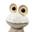 Figurine de grenouille abstraite décorative avec des accents stylisés