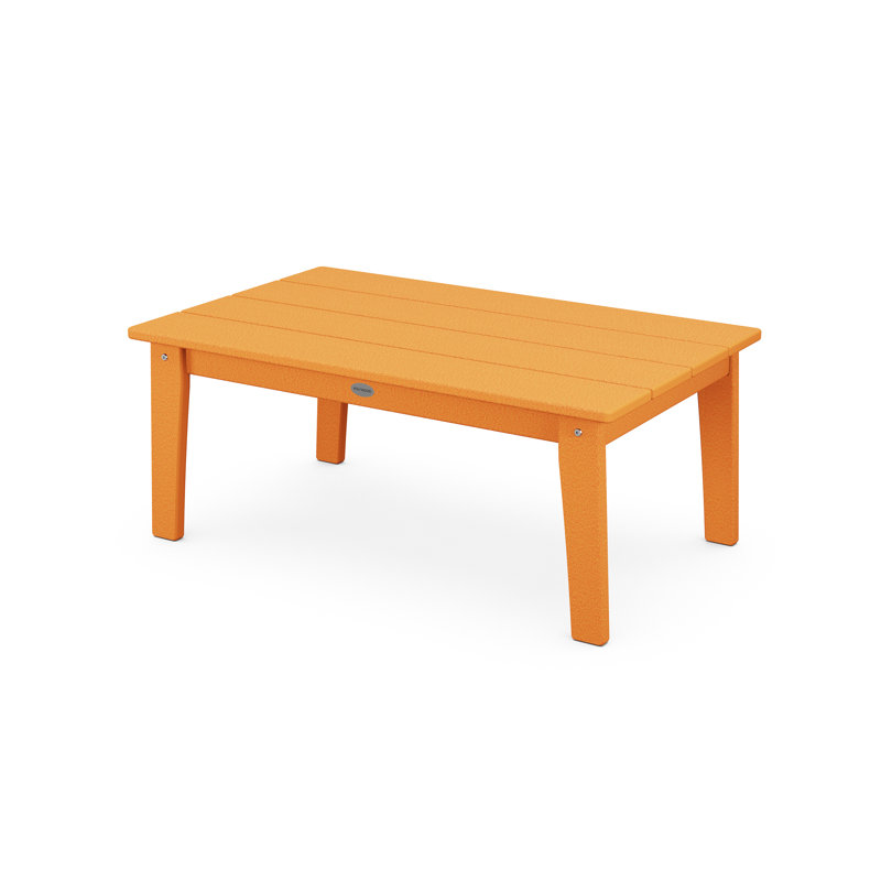 POLYWOOD x Sol 72 Coffee Table, Tangerine